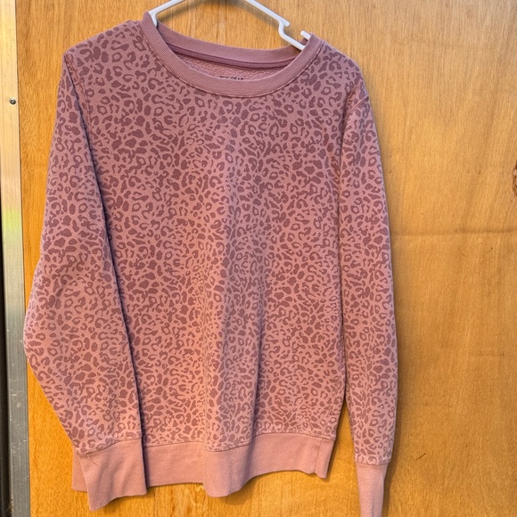 Elegant Mauve Leopard Print Sweater - Picture 1 of 4